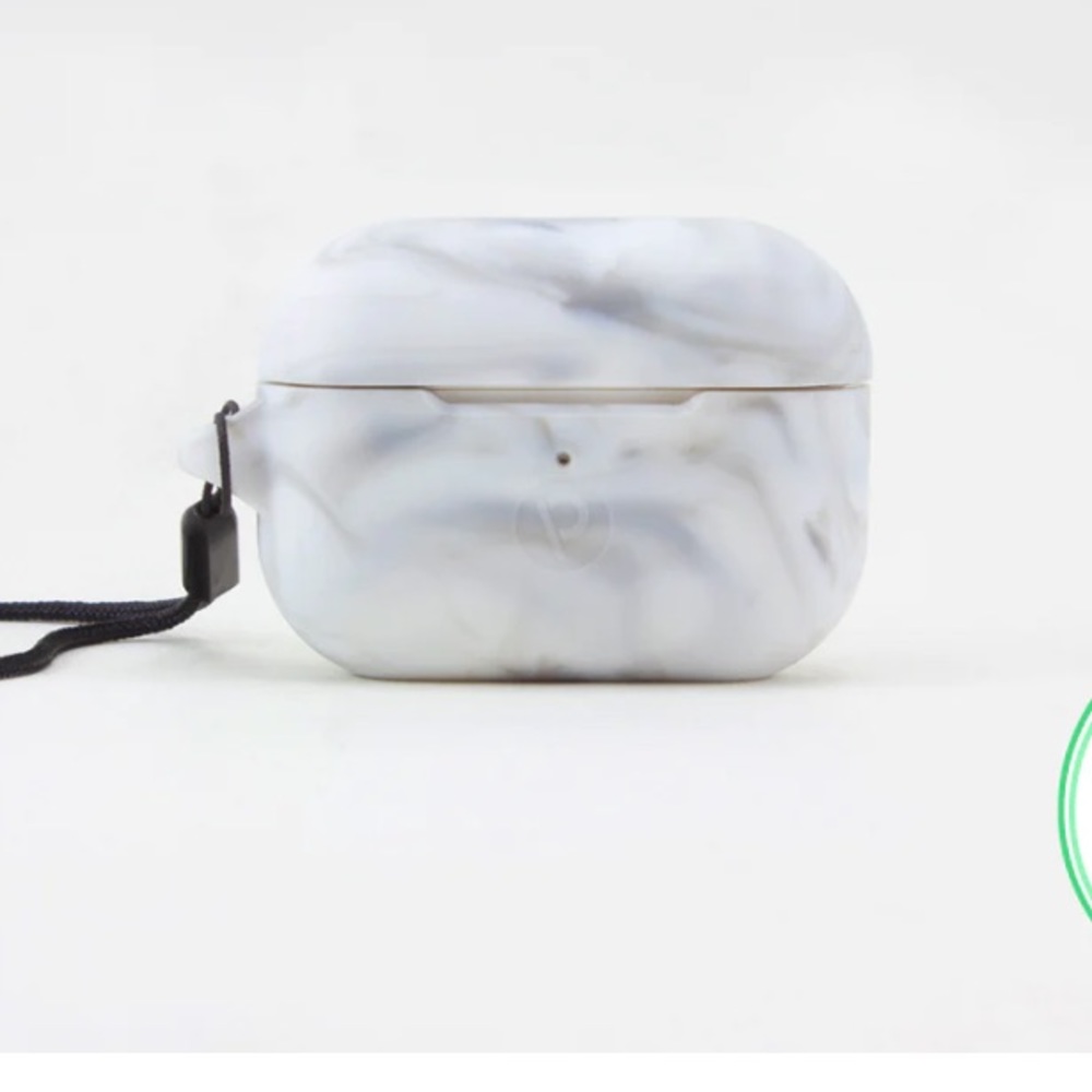 AirPods Pro Cover - White Marble Loopy Case